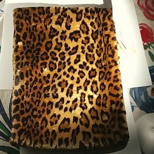 Faux Fur Cowl Leopard Collection Eighteen Mob Wife NWT